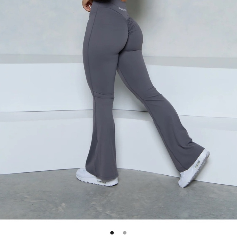Gray Flared Women's Pants